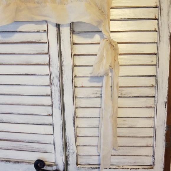 1930s sheer top with tie - Picture 3 of 7